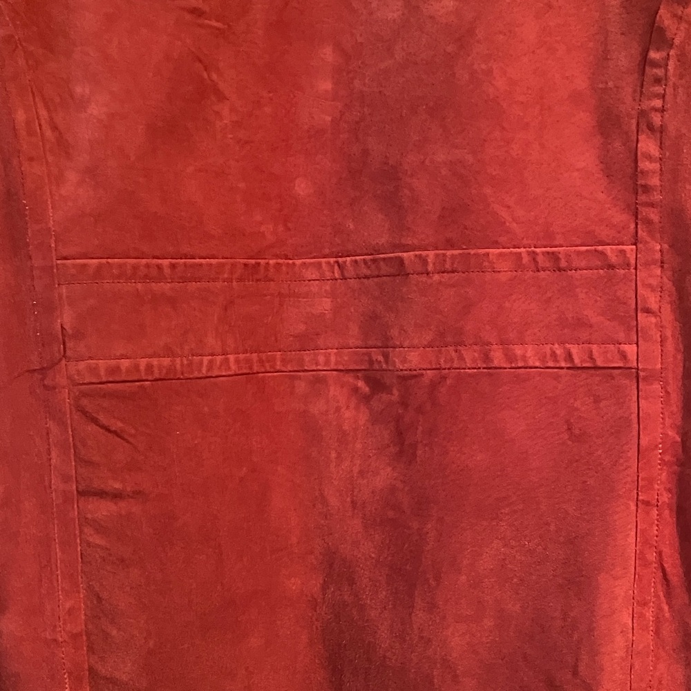 Jaclyn Smith Womens Sz X (stands for XL) Burgundy Red Genuine Leather Jacket - Picture 5 of 10